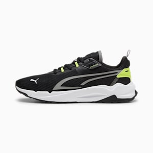 Stride Men's Sneakers, PUMA Black-Stormy Slate-Electric Lime, extralarge
