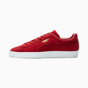 Zapatos deportivos Suede Classic Tones para hombre, Tango Red -Puma Team Gold