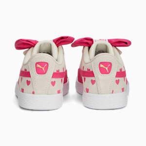 Zapatos de gamuza Classic Re-Bow para niños pequeños, Pristine-Glowing Pink
