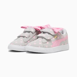 Suede Classic LF Re-Bow V Sneakers Kids, Silver Mist-Pink Lilac, extralarge