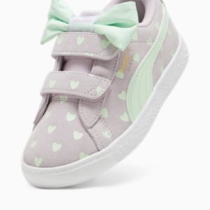 Suede Classic Re-Bow Little Kids' Shoes, Grape Mist-Fresh Mint, extralarge