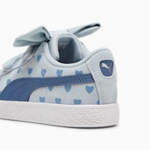 Suede Classic Re-Bow Little Kids' Shoes, Frosted Dew-Blue Horizon, extralarge