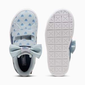 Suede Classic Re-Bow Little Kids' Shoes, Frosted Dew-Blue Horizon, extralarge