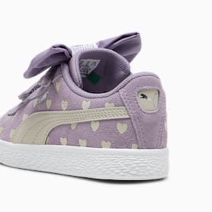 Suede Classic Re-Bow Little Kids' Shoes, Pale Plum-Desert Dust, extralarge