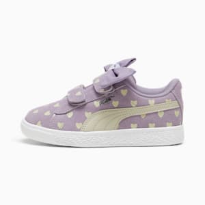 Suede Classic Re-Bow Little Kids' Shoes, Pale Plum-Desert Dust, extralarge