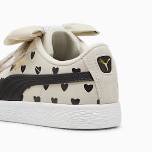 Suede Classic Re-Bow Little Kids' Shoes, Alpine Snow-PUMA Black, extralarge