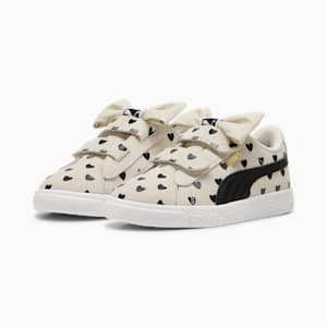 Suede Classic LF Re-Bow V Sneakers Kids, Alpine Snow-PUMA Black, extralarge