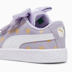 Suede Classic Re-Bow V Toddler's Shoes, Vivid Violet-PUMA White, extralarge