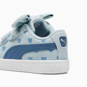 Suede Classic Re-Bow V Toddler's Shoes, Frosted Dew-Blue Horizon, extralarge