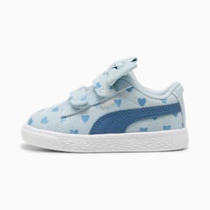 Suede Classic Re-Bow V Toddler's Shoes, Frosted Dew-Blue Horizon, extralarge