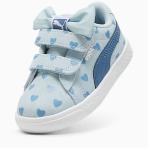 Suede Classic Re-Bow V Toddler's Shoes, Frosted Dew-Blue Horizon, extralarge