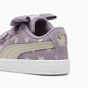 Suede Classic Re-Bow V Toddler's Shoes, Pale Plum-Desert Dust, extralarge