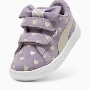 Suede Classic Re-Bow V Toddler's Shoes, Pale Plum-Desert Dust, extralarge