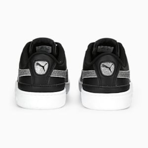 Vikky V3 Glitz Girl's Sneakers, PUMA Black-PUMA Silver-PUMA White, extralarge-IND