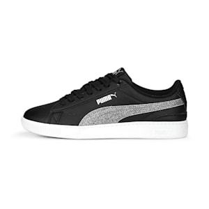 Vikky V3 Glitz Girl's Sneakers, PUMA Black-PUMA Silver-PUMA White, extralarge-IND