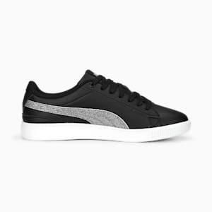 Vikky V3 Glitz Girl's Sneakers, PUMA Black-PUMA Silver-PUMA White, extralarge-IND