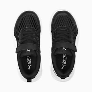 キッズ プーマ エボルブ ラン サマー スニーカー 17-21cm, PUMA Black-PUMA White, extralarge-JPN