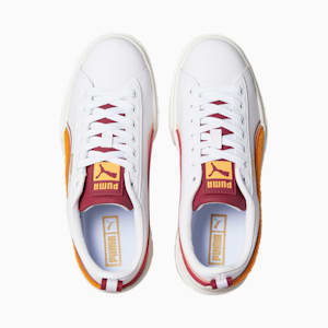 Mayze New Heritage Women's Sneakers, PUMA White-Apricot-Red Dahlia