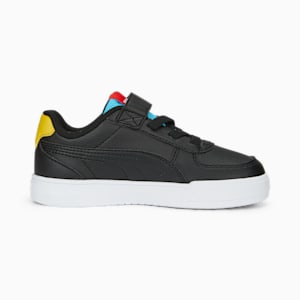 Caven Brand Love Kids' Sneakers, PUMA Black-PUMA White-Bright Aqua-PUMA Red-Pelé Yellow, extralarge-IND