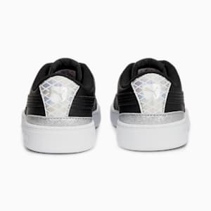 キッズ ガールズ プーマ ビッキー V3 マーメイド AC スニーカー 17-21cm, PUMA Black-Lilac Chiffon-PUMA Gold