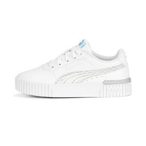 Carina 2.0 Mermaid Kids' Sneakers, PUMA White-Hero Blue-PUMA Silver, extralarge-IND
