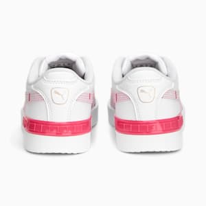 Jada Crush Girl's Sneakers, PUMA White-Pearl Pink-Glowing Pink-Rose Gold