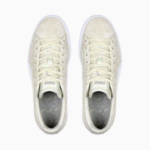 Tenis Suede Camo para mujer, Vapor Gray-PUMA White