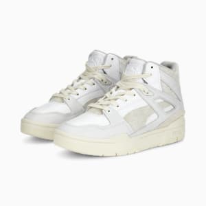Tenis Mujer Slipstream Hi Thrifted, PUMA White-Frosted Ivory-Feather Gray