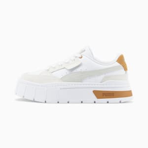 Mayze Stack Luxe Sneakers Women, PUMA White-Frosted Ivory