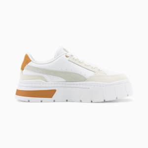Mayze Stack Luxe Sneakers Women, PUMA White-Frosted Ivory