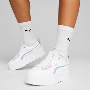 Puma white top ankle sneakers
