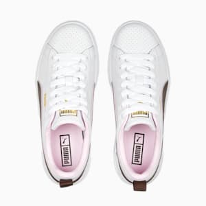 ウィメンズ メイズ ウェッジ プレッピー スニーカー, PUMA White-Chestnut Brown, extralarge-JPN