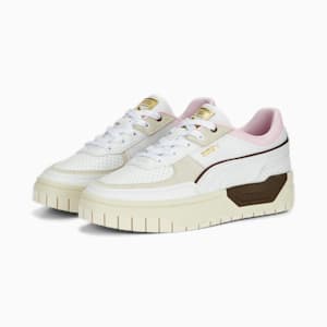 Zapatos deportivos Cali Dream Preppy para mujer, PUMA White-Warm White-Pearl Pink
