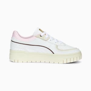 Zapatos deportivos Cali Dream Preppy para mujer, PUMA White-Warm White-Pearl Pink, extralarge