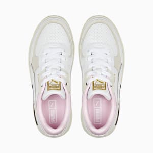 Zapatos deportivos Cali Dream Preppy para mujer, PUMA White-Warm White-Pearl Pink, extralarge
