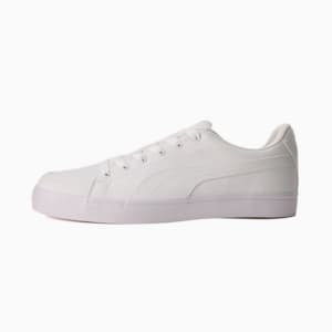 ユニセックス プーマ V コート バルク スニーカー, Puma White-Puma White