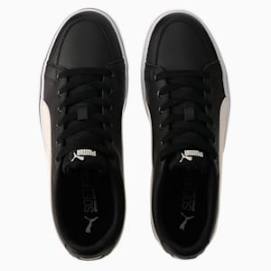 ユニセックス プーマ V コート バルク スニーカー, Puma Black-Whisper White