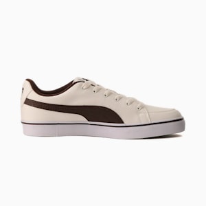 ユニセックス プーマ V コート バルク スニーカー, Whisper White-Chocolate Brown