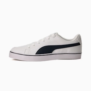 ユニセックス プーマ V コート バルク スニーカー, Puma White-Parisian Night, extralarge-JPN