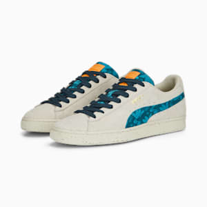 Sneakers Suede Gentle Jungle, Frosted Ivory-Dark Night