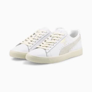 Zapatos deportivos Clyde Base, PUMA White-Frosted Ivory-Puma Team Gold
