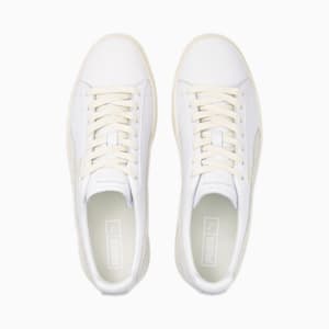 Clyde Base Unisex Sneakers, PUMA White-Frosted Ivory-Puma Team Gold, extralarge-IND