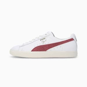 Clyde Base Classic Sneakers, PUMA White-Wood Violet-Puma Team Gold, extralarge-IND