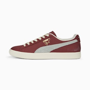 ユニセックス クライド ベース スニーカー, Wood Violet-Frosted Ivory-Puma Team Gold