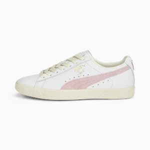 Tenis Clyde Base, PUMA White-Pearl Pink-Puma Team Gold
