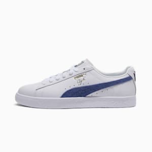 Tenis Clyde Base, PUMA White-Blue Crystal-Puma Team Gold, extralarge