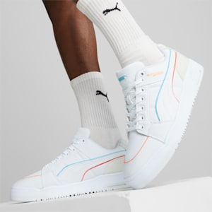 Slipstream Lo Canvas Unisex Sneakers, PUMA White-Warm White-Hero Blue, extralarge-IND