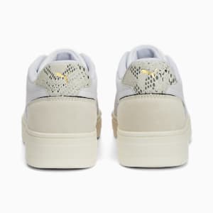 CA Pro Lux Snake Sneakers, PUMA White-Vapor Gray-Frosted Ivory