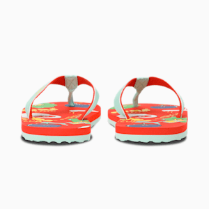 Puma Hop Kids' Flip Flops, Grenadine-Green Flash-Dandelion, extralarge-IND