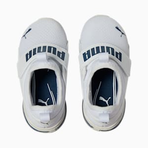 Axelion Slip-On Toddlers' Shoes, PUMA White-Marine Blue, extralarge